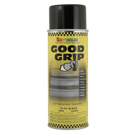 SEYMOUR MIDWEST Seymour SM16-83 Good Grip Spray Paint; Black - Case of 6 SM16-83